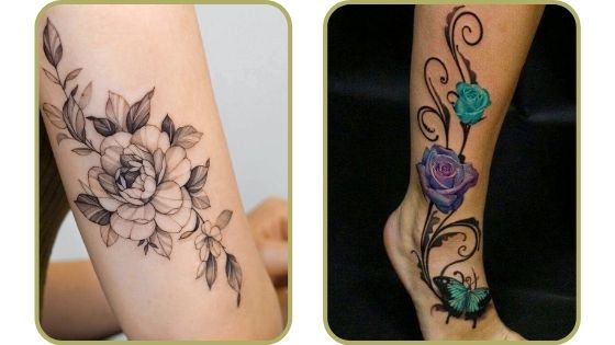 tatuaje de flores